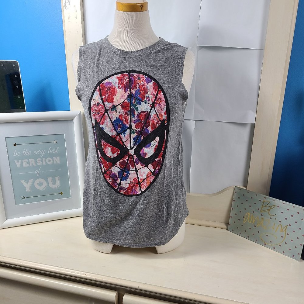 Spiderman Floral Marvel tank top size M